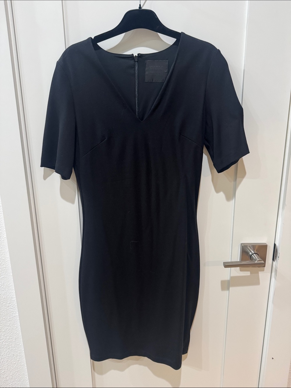 White House Black Market Classic Black V-Neck Women’s Dress